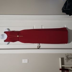 Laundry By Shelli Segal Red Maxi Dress size large